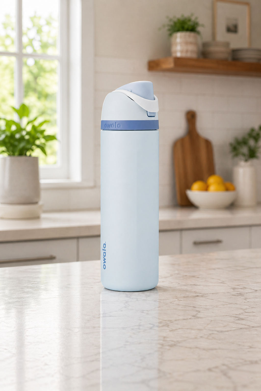 Owala Disney Princess FreeSip Insulated Stainless Steel Water Bottle with Straw for Sports and Travel, BPA-Free Sports Water Bottle, 24 oz, Cinderella