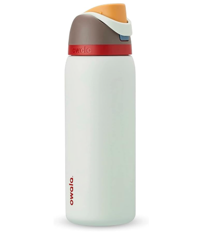 Owala FreeSip Insulated Stainless Steel Water Bottle with Straw for Sports, Travel, and School BPA-Free Sports Water Bottle, 40 oz, Boneyard