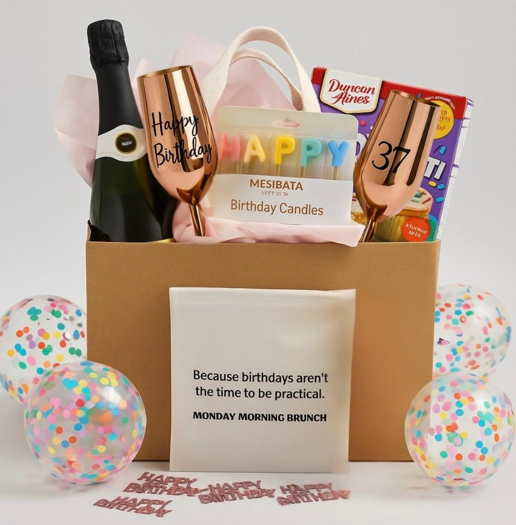 The “Can’t Show Up, So We Showed Up” Birthday Box